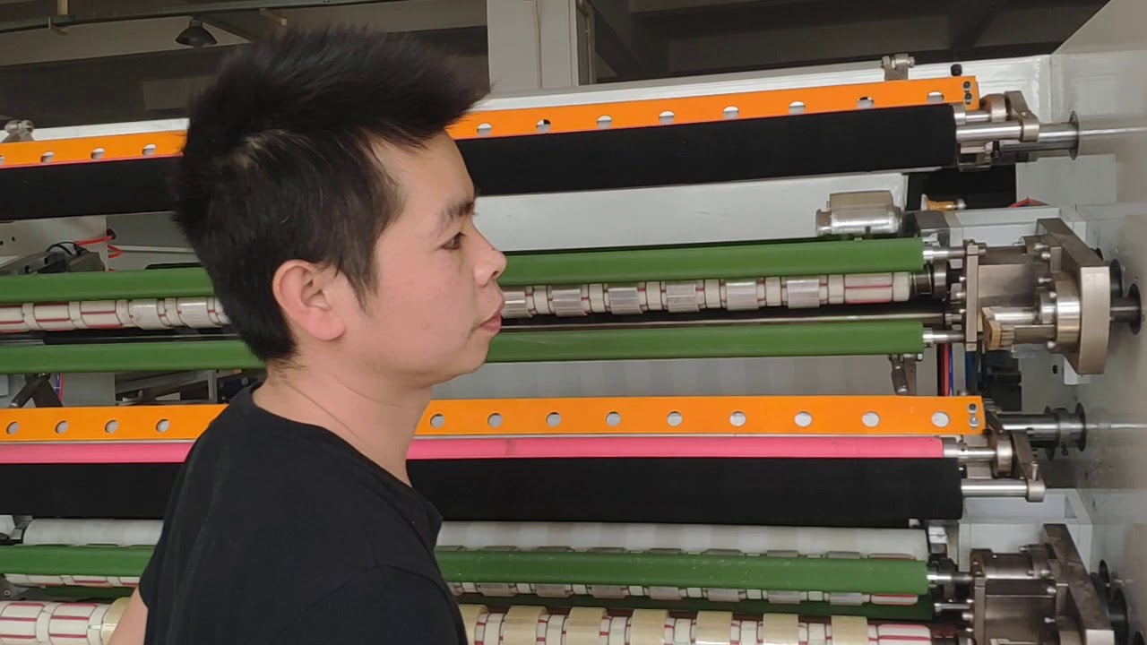 Semi-automatic BOPP tape slitting machine