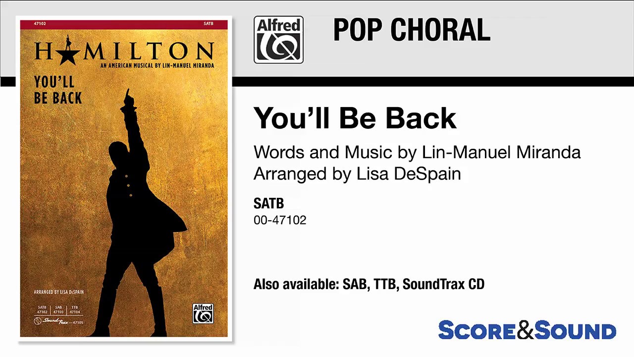 You'll Be Back, arr. Lisa DeSpain – Score & Sound