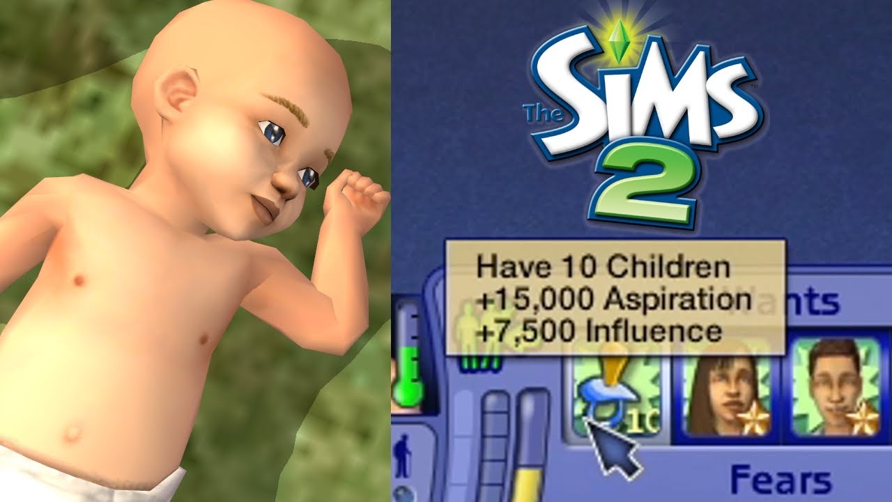 Pragnienie „Mieć 10 dzieci” | Sims 2