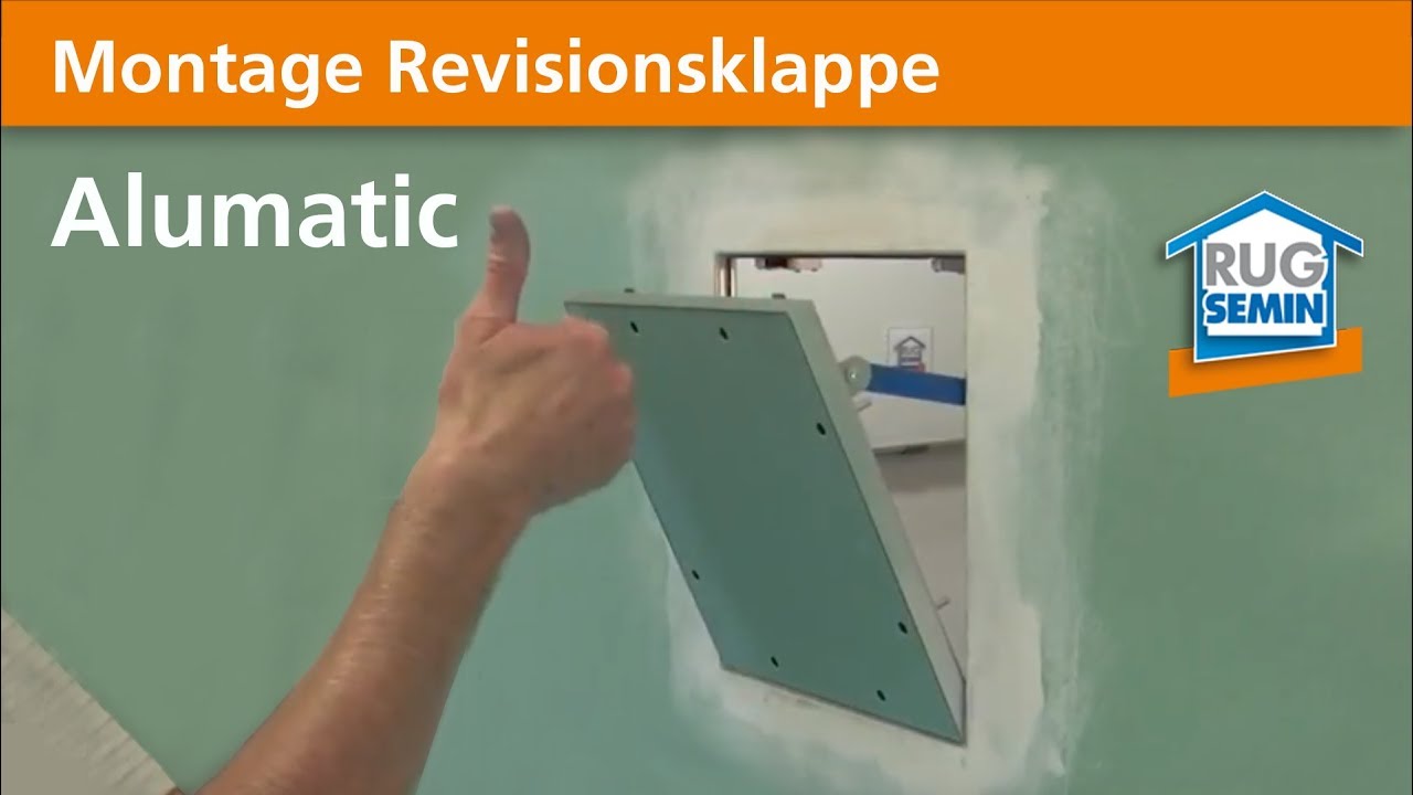 Montage Revisionsklappe Alumatic 22258 RUG SEMIN