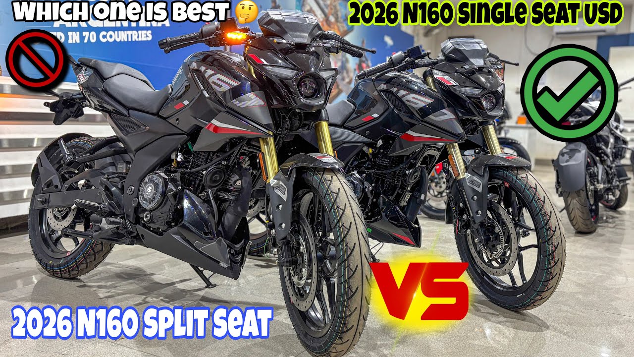 2026 Bajaj Pulsar N160 USD Fork Upgrade VS Split Seat – BIG Changes EXPLAINED!🔥