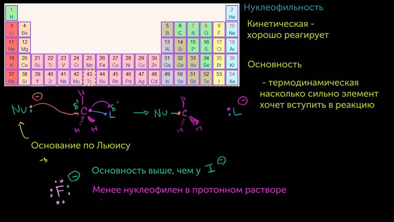 Нуклеофильность и основность