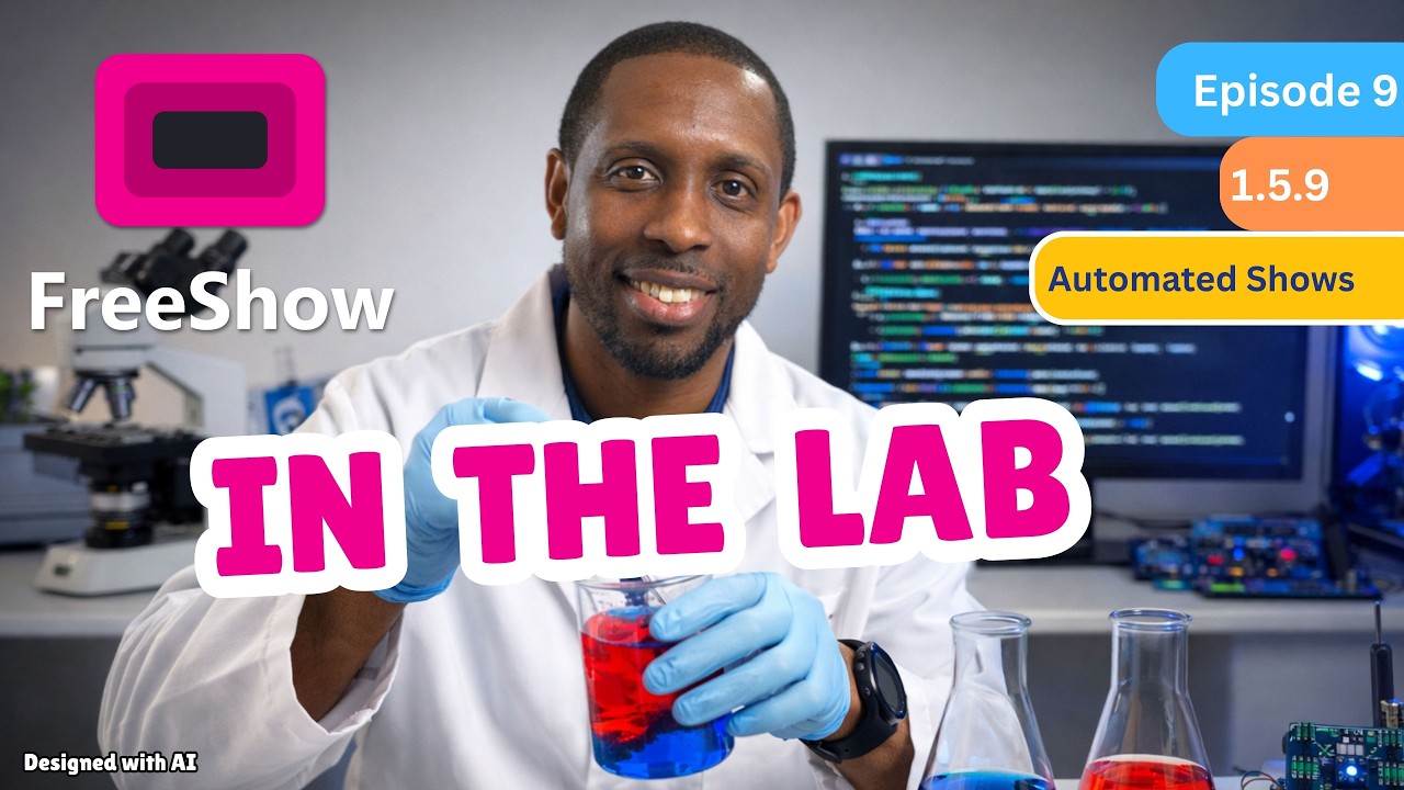 FreeShow In the Lab 3/9/26  EP-9 Automate Your Show #freeshowtutorial