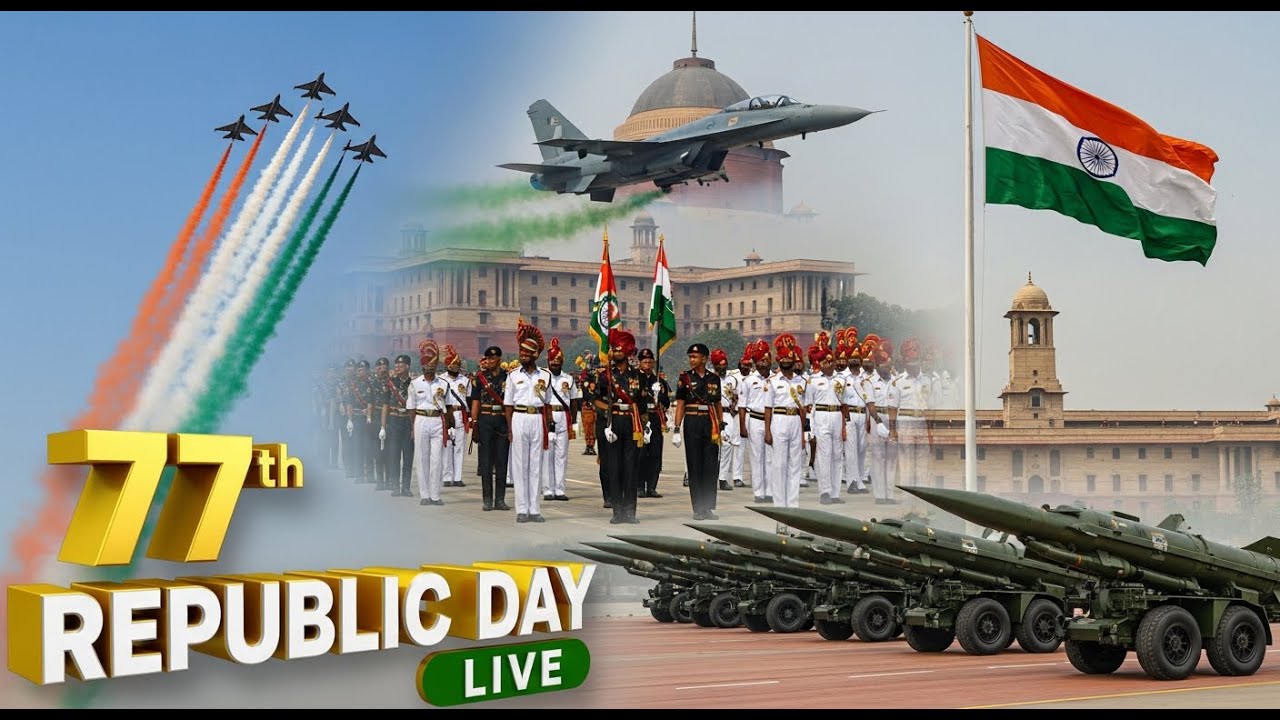 Republic Day 2026 Parade Live: 26 January Kartavya Path | 77th Republic Day | Indian Army | PM Modi