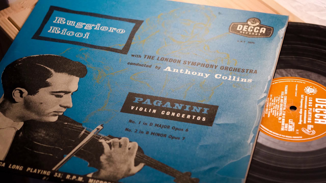 Paganini Violin Concerto No. 2  Ruggiero Ricci LSO Anthony Collins 1955