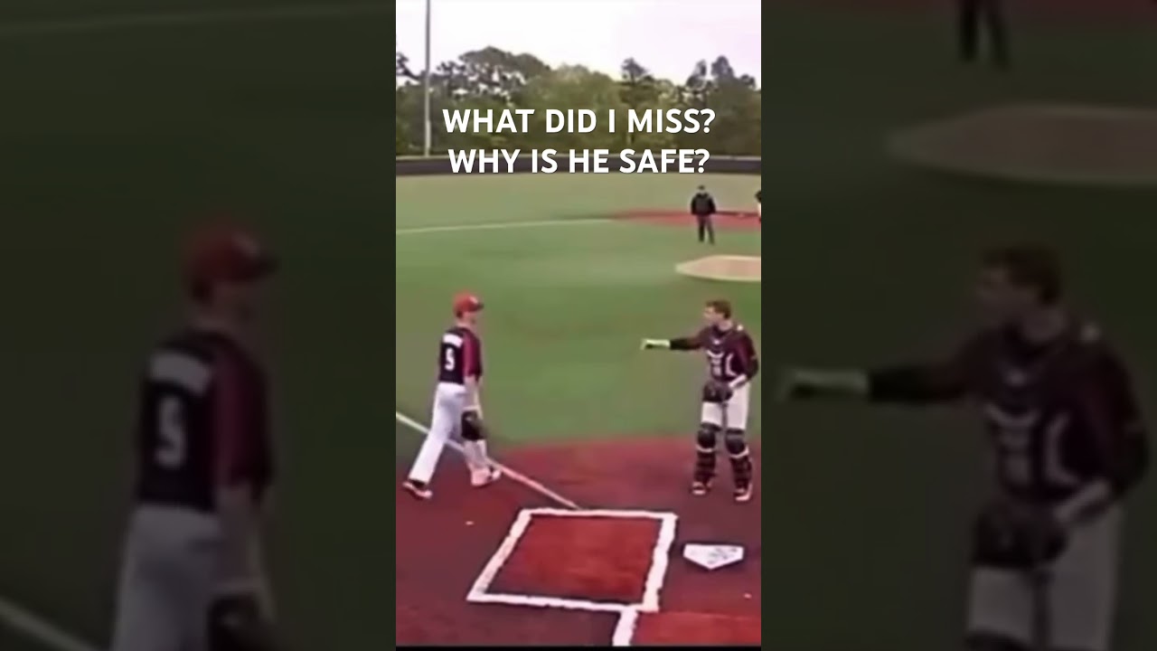 Why is he safe? #baseball #mlb @FuzzAndBarrels
