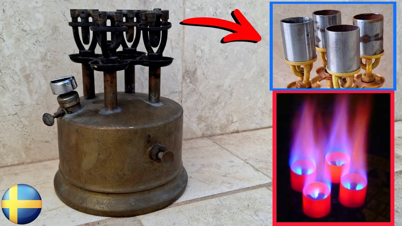 Restoration of a Rare 4-Burner Optimus No. 510 Brass Stove | Full Process