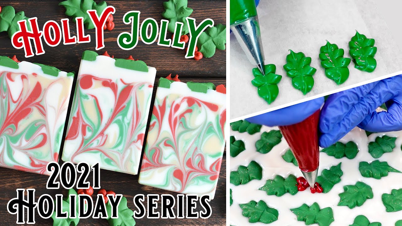 Мыло из остролиста / Holly Jolly Soapmaking | Праздничная серия 2021 | MO River Soap