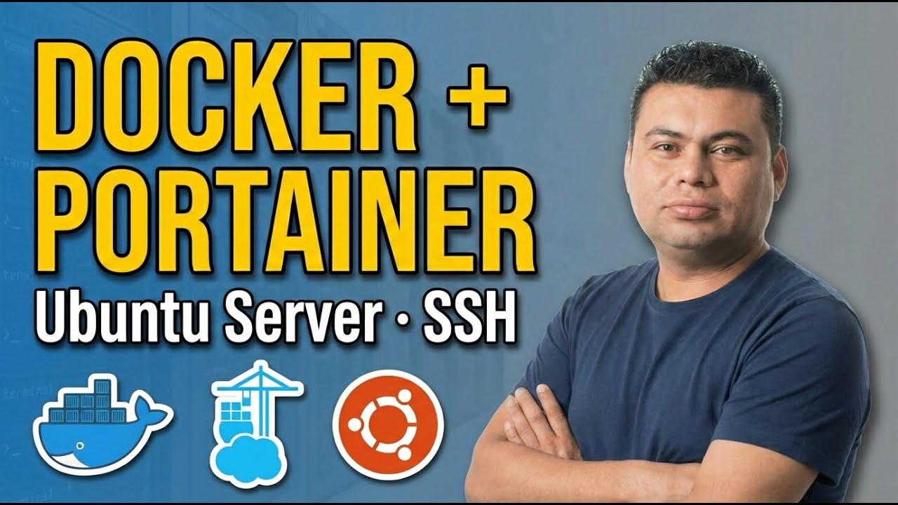 Instala Docker y Portainer en Ubuntu Server | Conexión SSH FACIL con VS Code
