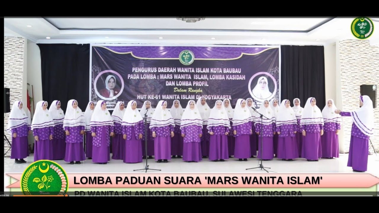 Juara 1 Nasional Lomba MARS WI PD WI Kota Baubau Sultra dlm rangka Milad ke 61 WI tahun 2023 #wi61th