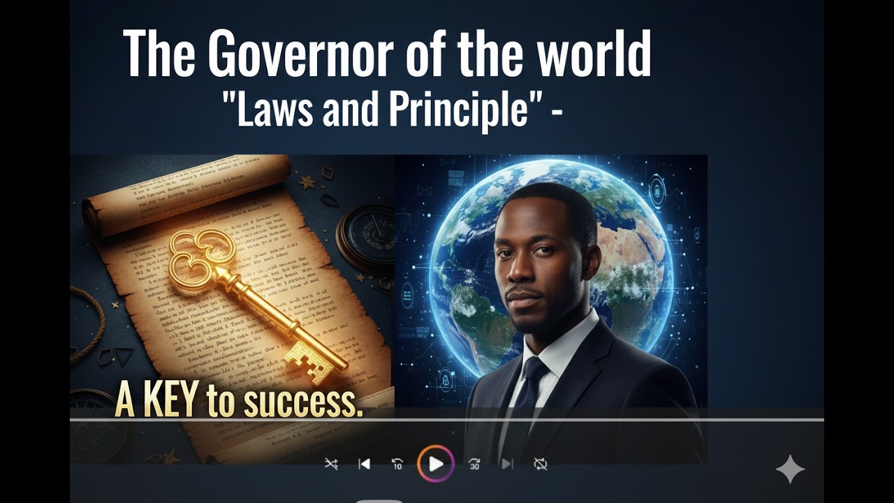 The Governor of the world 'Laws and Principle' - A KEY to success.