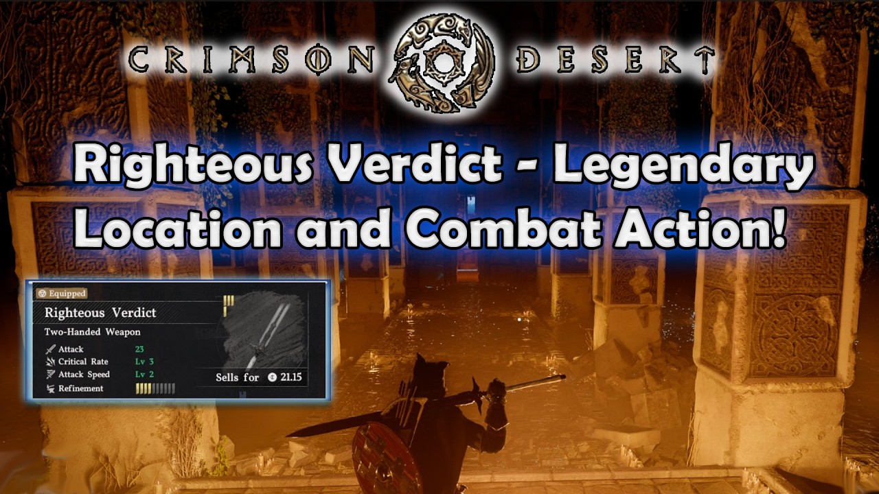 Righteous Verdict Legendary (Abyss Weapon) - Crimson Desert - Where to find!