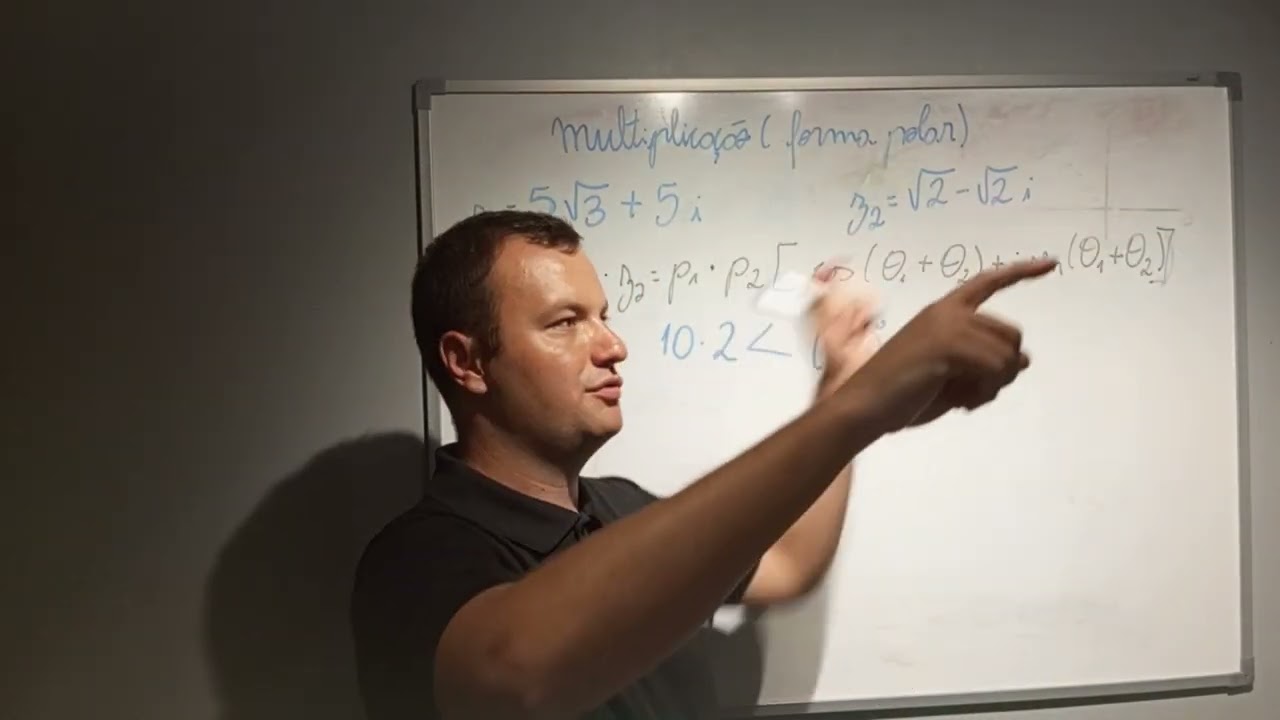 Multiplicação de números complexos na forma polar 