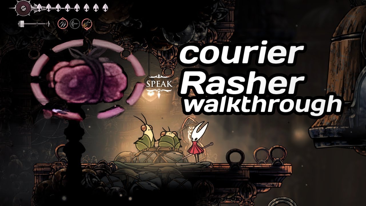 courier rasher walkthrough made easy hollow knight silksong