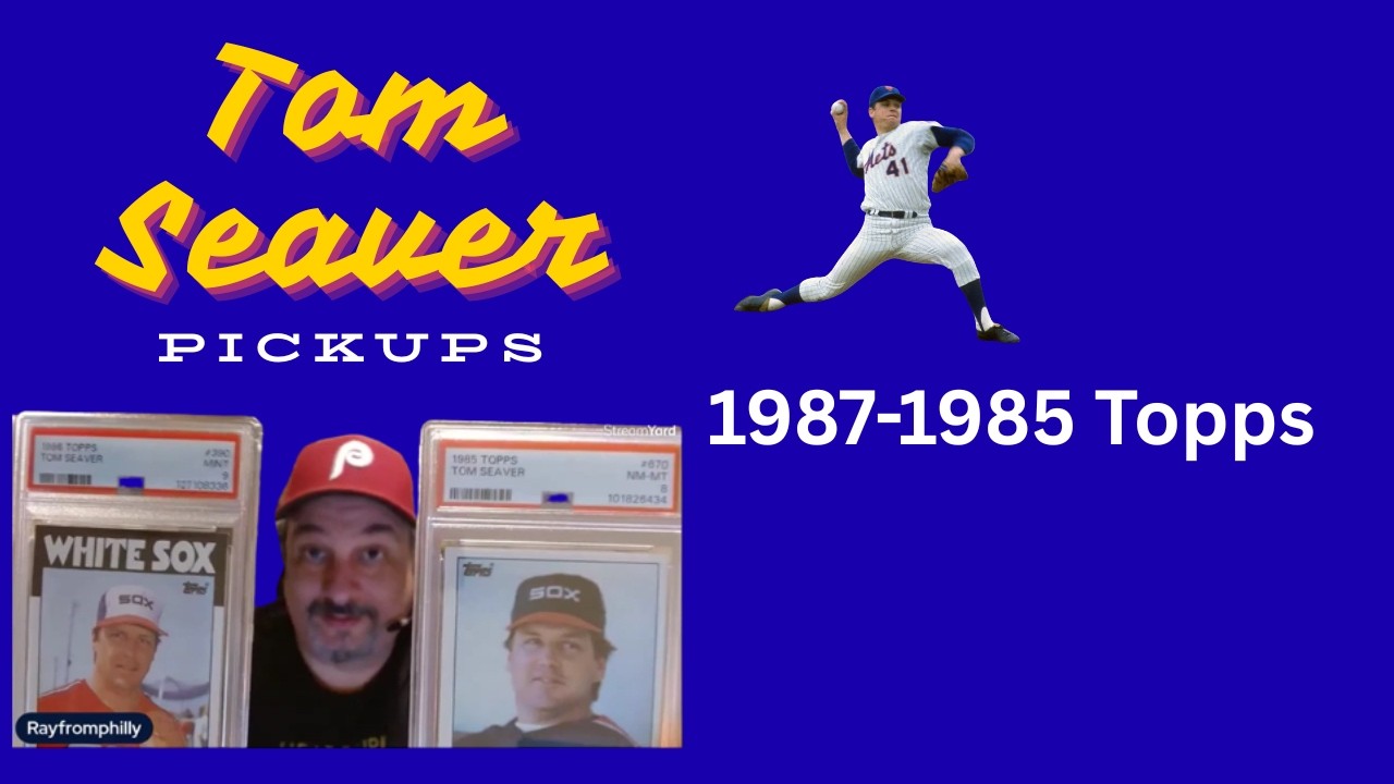 Наборы коллекционных карточек Tom Seaver PSA Basic Topps 1987-1985 годов.
