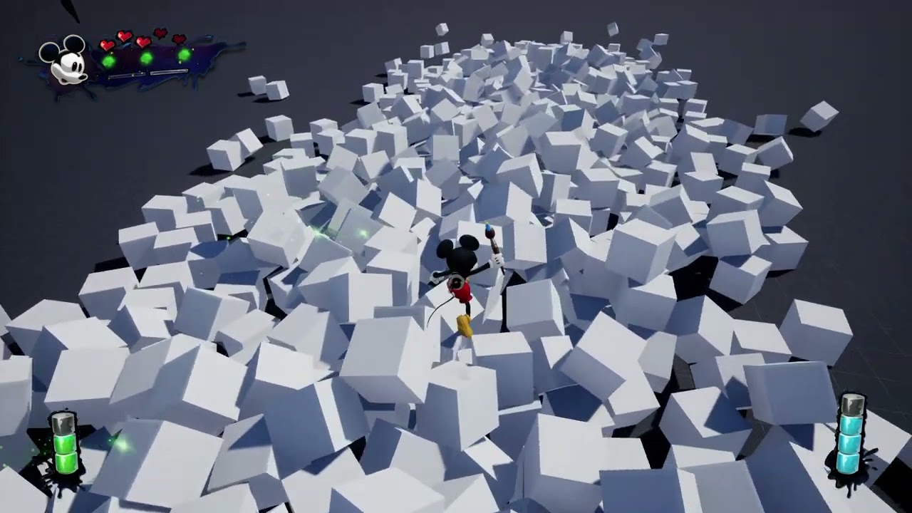 Epic Mickey Rebrushed: Test Level - Test3D_BakedPhysics