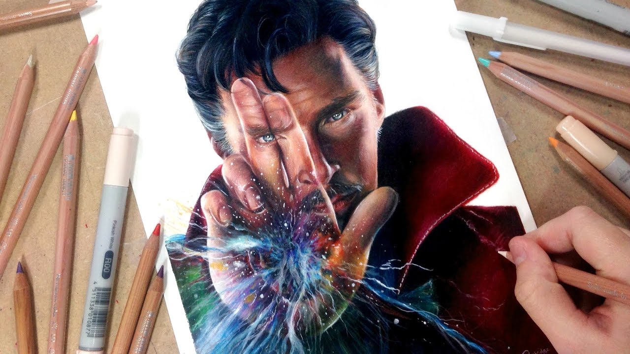 Drawing Doctor Strange (Benedict Cumberbatch)- Collab with DeMoose Art