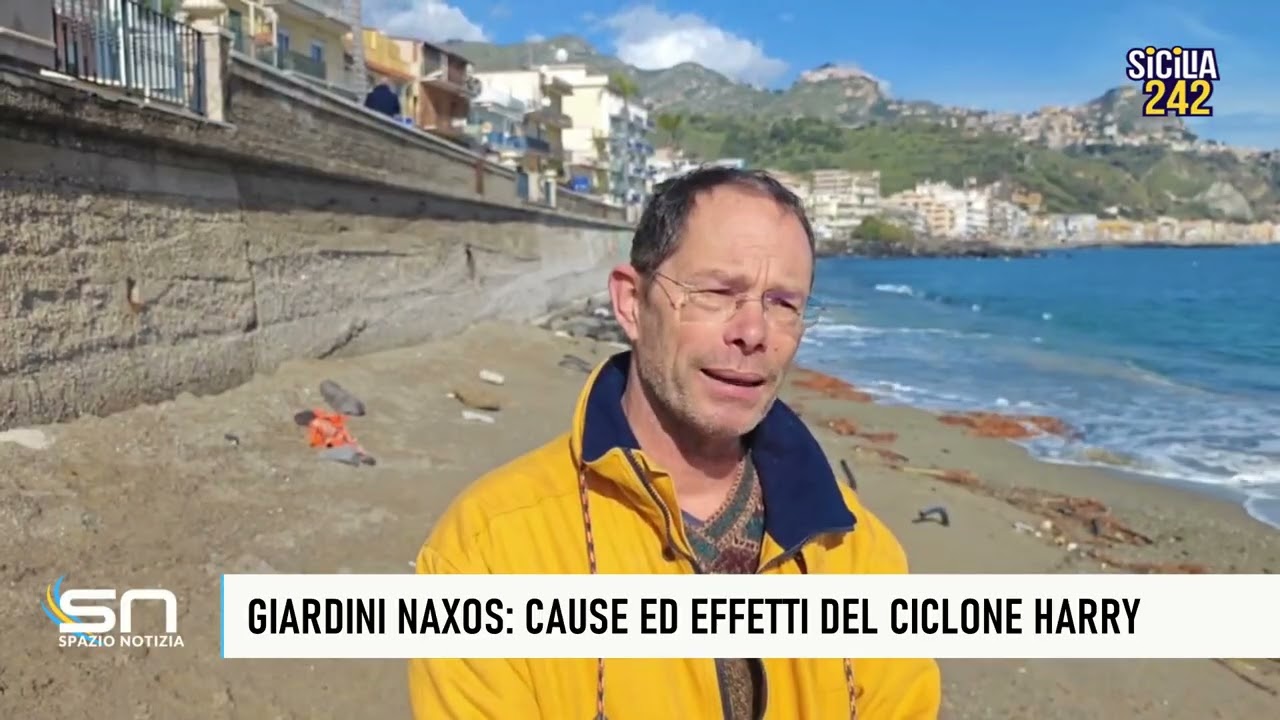 Giardini Naxos, cause ed effetti del ciclone Harry