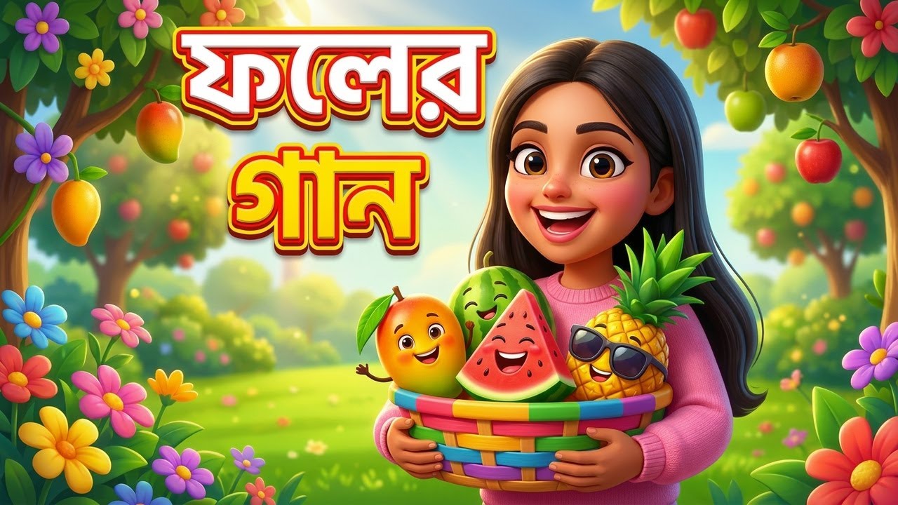 ফলের গান | Foler Gaan | Fruits Song Bangla | bangla chora gaan | Kids Cartoon Rhyme | Pundu Tunes