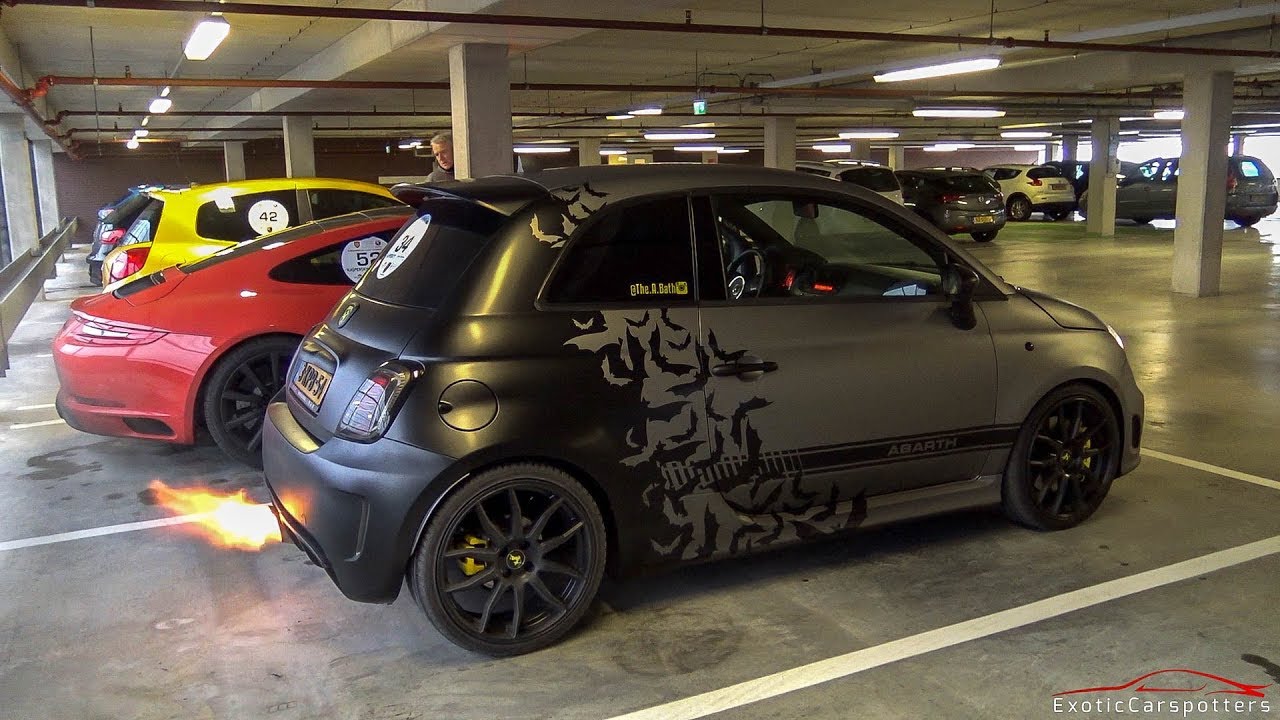 INSANE 240HP Stage 3 Abarth 500 w/ Romeo Ferraris Exhaust - LOUD Bangs & Accelerations !
