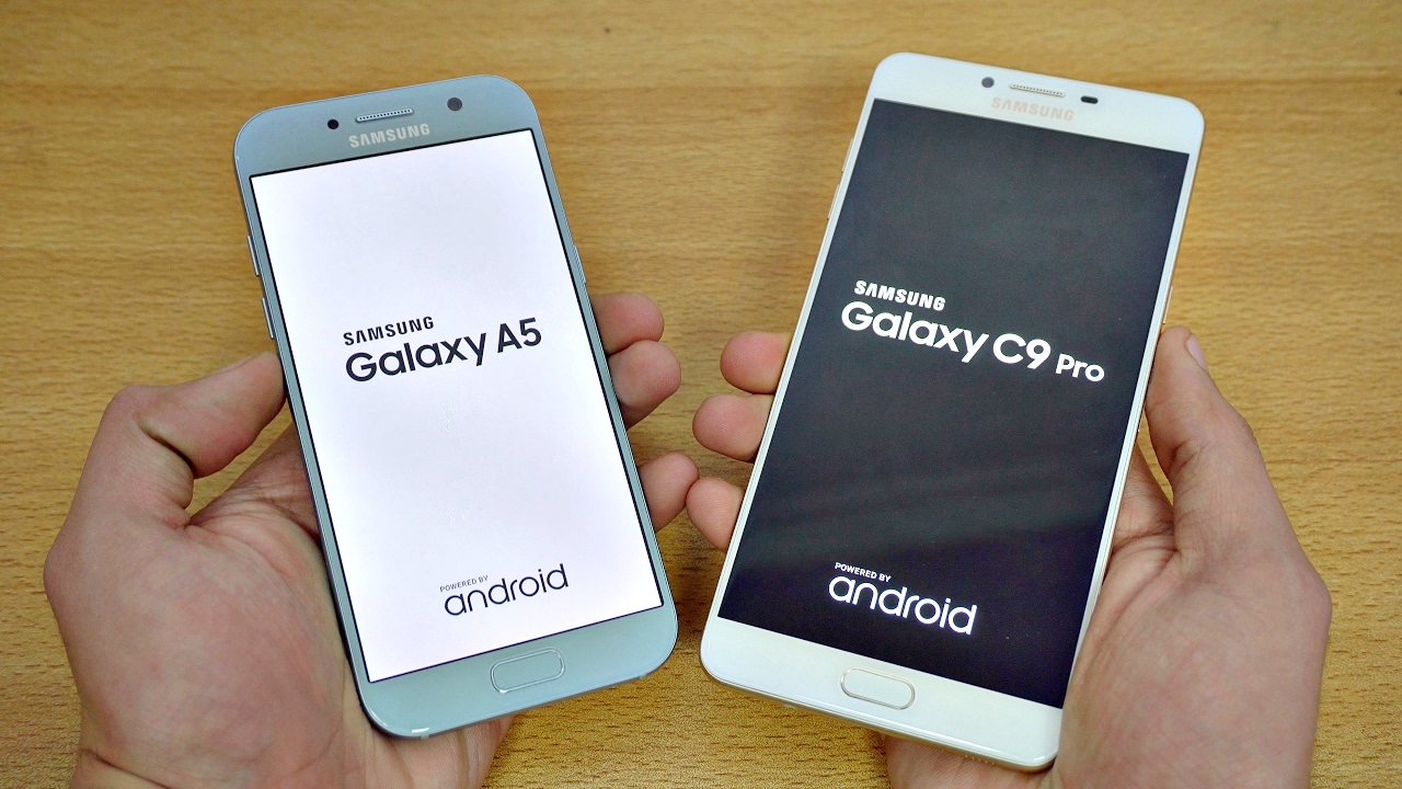 Samsung Galaxy A5 (2017) vs Galaxy C9 Pro - Speed Test! (4K)