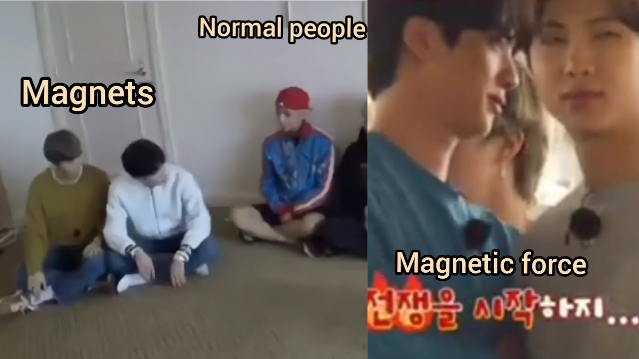 Namjin are actually magnets| Namjin magnets