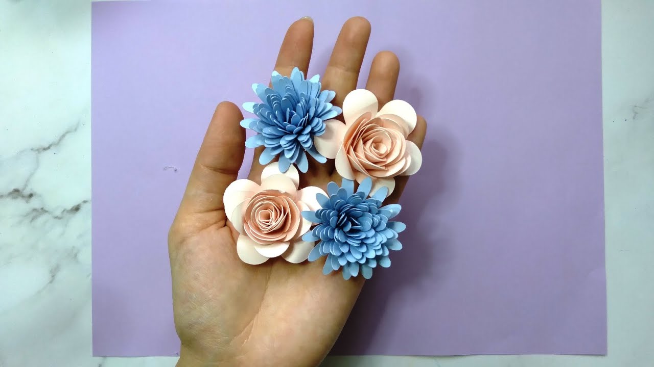 How to Roll a Paper Flower | Free SVG Template