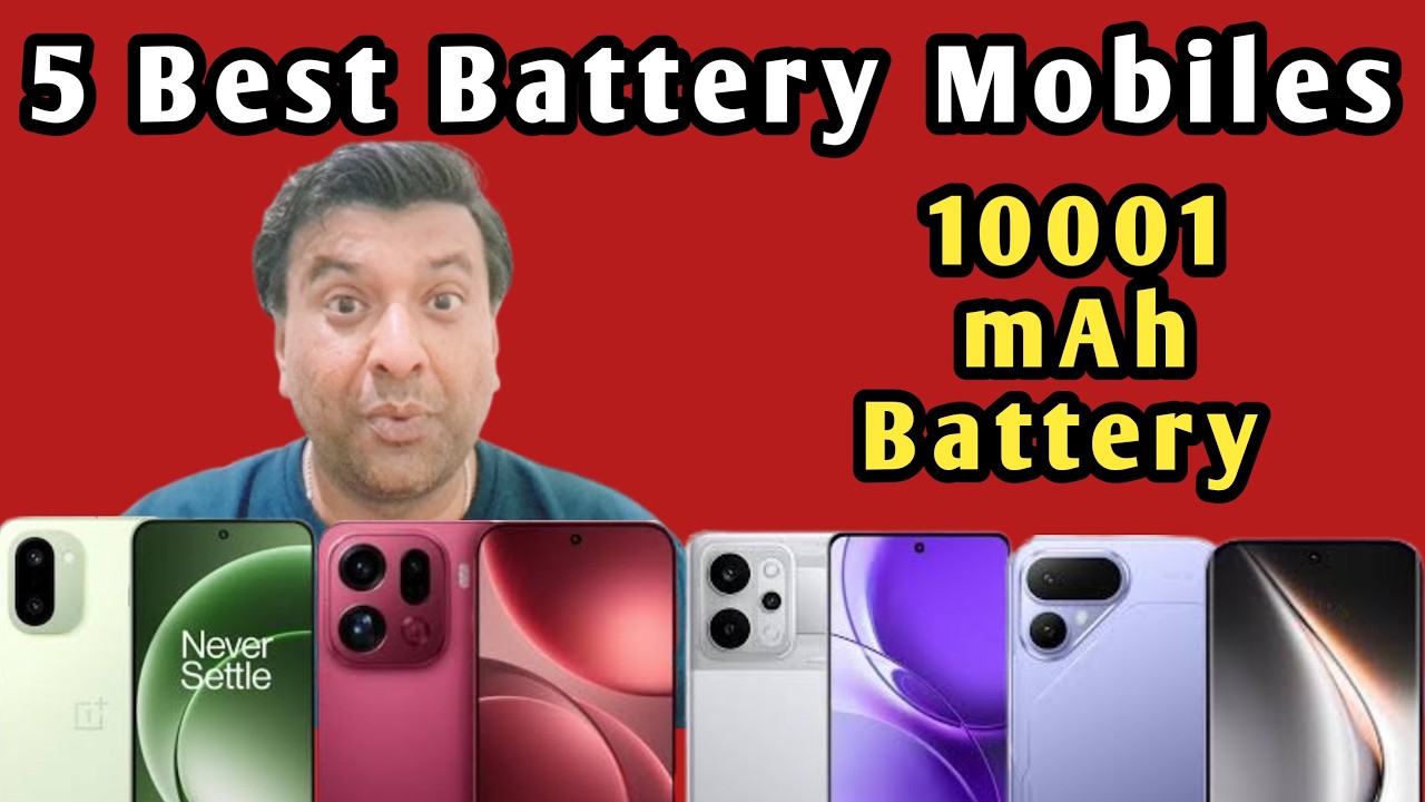 Top 5 Best Above7000 mAh Battery Mobile Phone | 10001 mAh | 8000 mAh | Unboxing | Smartphone | Phone