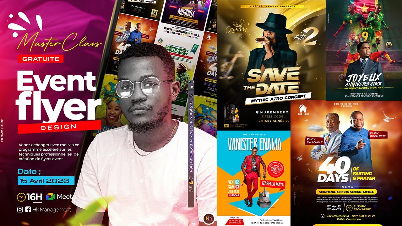 Concevoir un flyer évent : Master Class -  vidéo 1