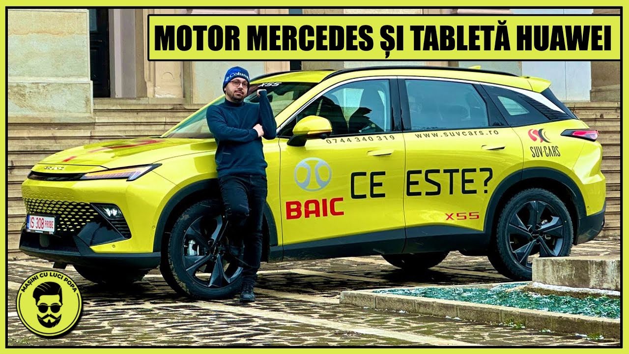 CHINEZII AU DAT LOVITURA! Motor MERCEDES și tabletă HUAWEI, noul BAIC X55 II e plin de SURPRIZE