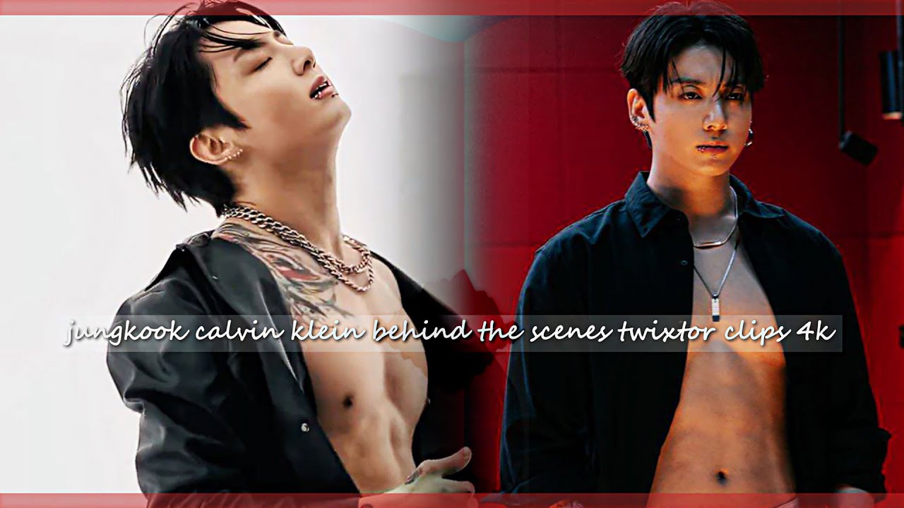 JUNGKOOK CALVIN KLEIN PHOTOSHOOT BEHIND THE SCENES TWIXTOR CLIPS WITH ( TOPAZ & AE CC 4K )