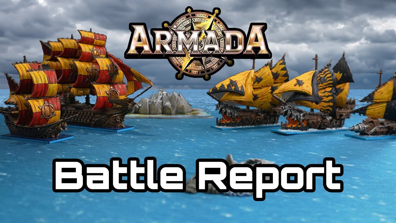 Armada by Mantic Games, Battle Report. Orcs vs Basileans