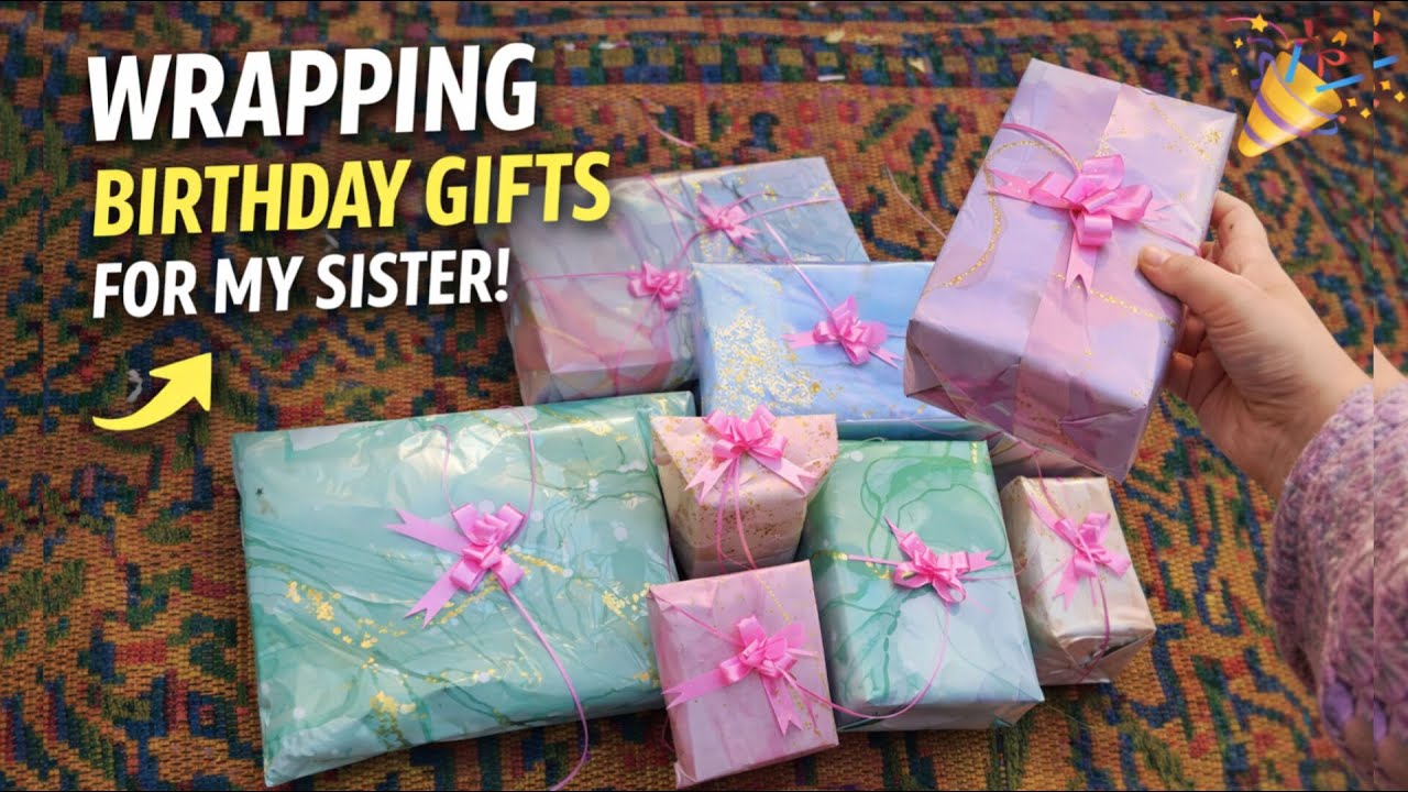 Let's wrap my sister's birthday🎈 gift together 🤫🎁