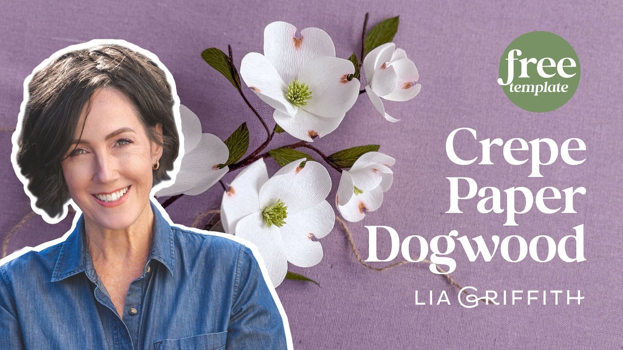 Learn to Make a Beginner Crepe Paper Dogwood Branch
