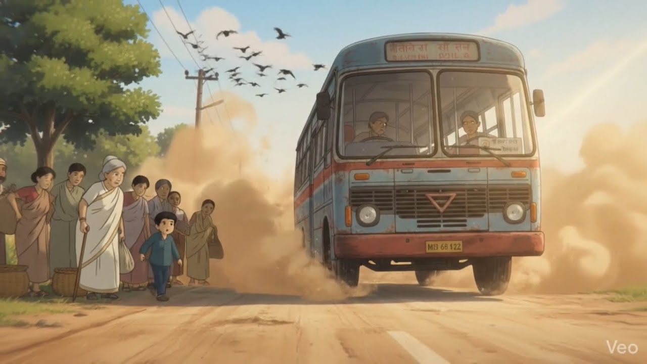 Grand mother And Grand child Going to City Watch Film Sholay,|| ghibli style #ghiblistyle #cozy