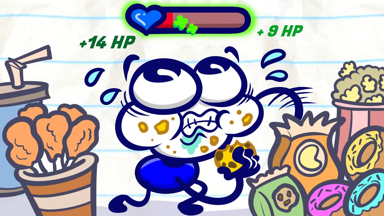 Lower The Healthbar | Pencilmation Cartoons!