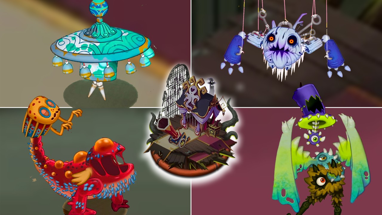 Minor Paironormal Carnival Wave 5 - All Monster Sounds & Animations (My Singing Monsters)