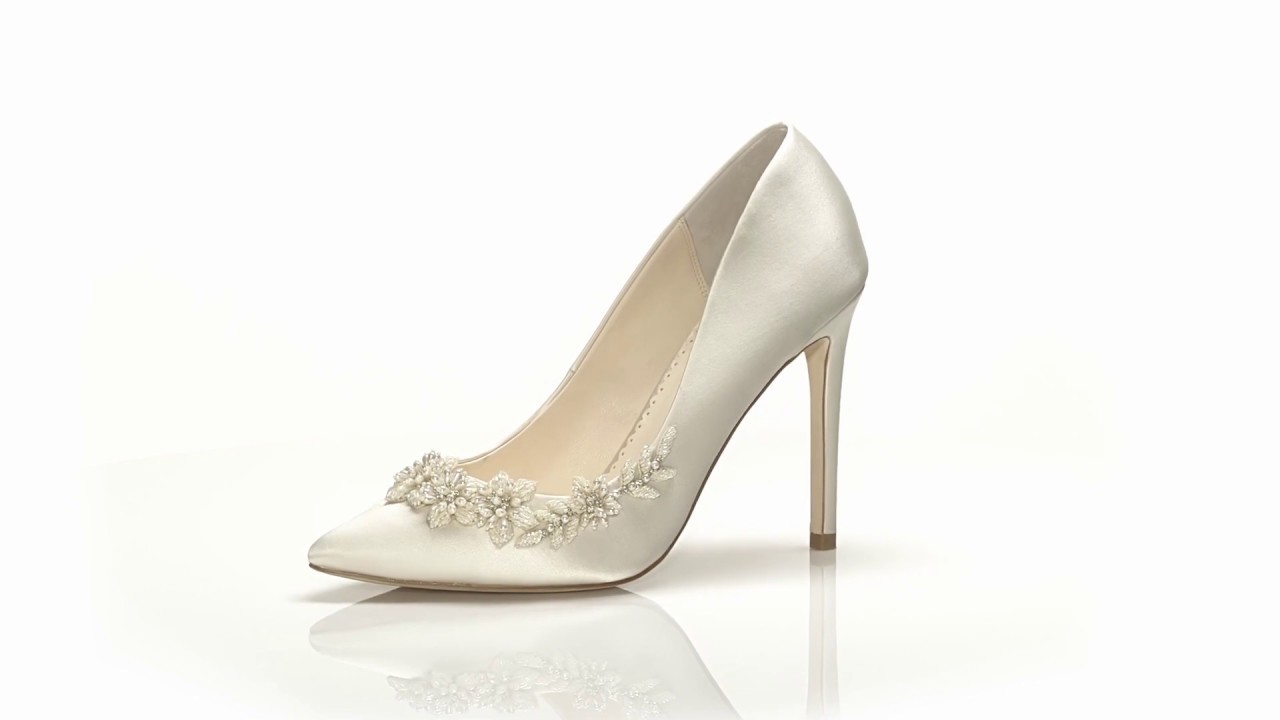 Prettiest Beaded Wedding Pump For Brides | Bella Belle Jasmine Ivory
