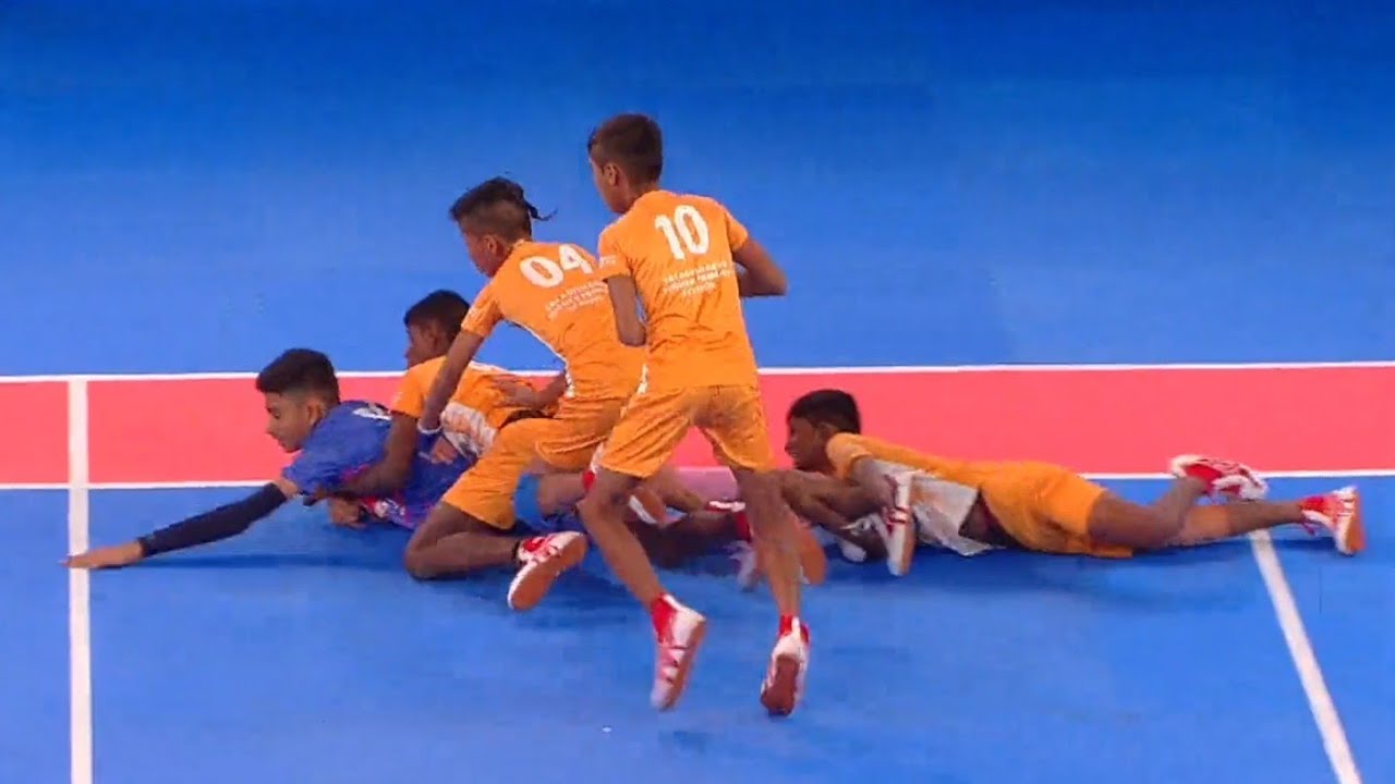 AMS P Obul School vs Sri Adishakti School Kabaddi 3rd Match Highlights | KBD Juniors National Finals