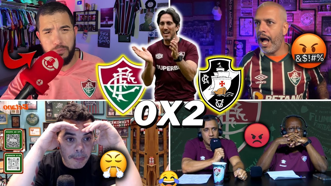 REAÇÕES DOS TRICOLORES REVOLTADOS COM DERROTA - FLUMINENSE 0X2 VASCO - BRASILEIRÃO 2025