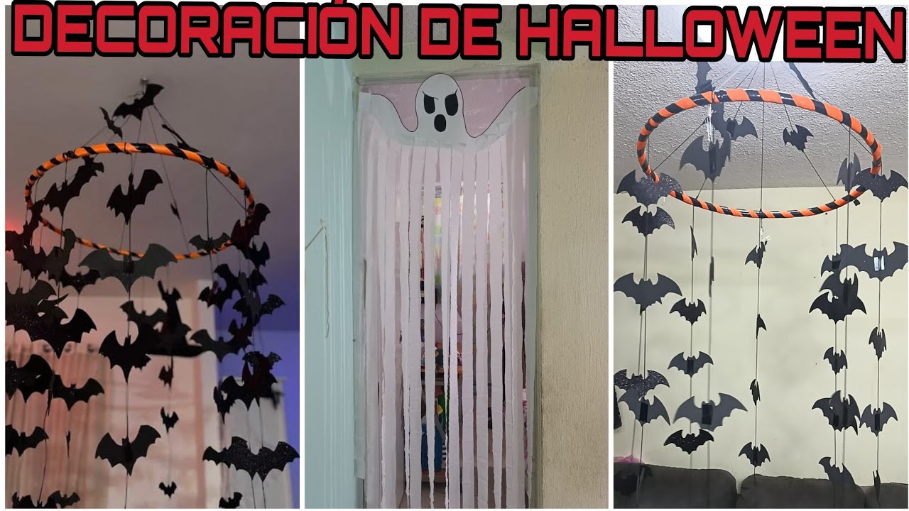 DECORACIÓN DE HALLOWEEN FACIL Y MUY RÁPIDO, ADORNOS DIY DE MUERTOS DYA HALLOWEEN DECORACIÓN 