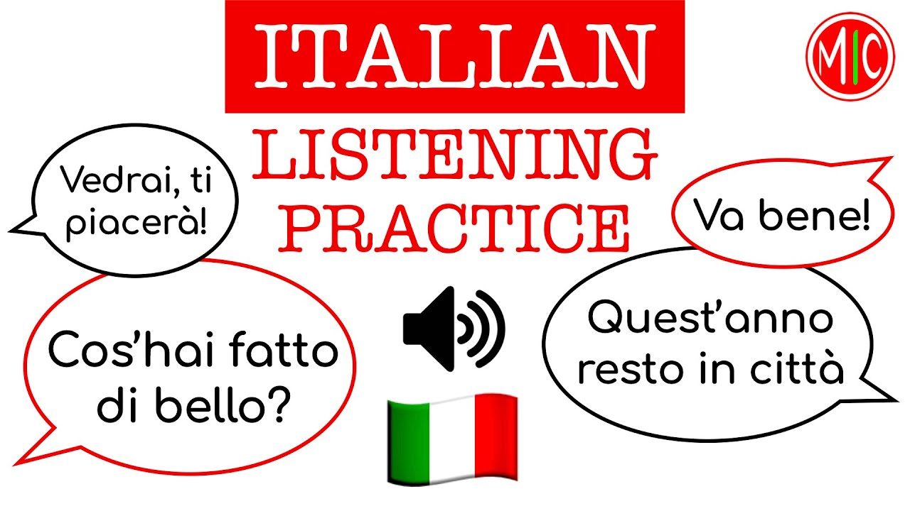Italian Listening Practice 2 | Phrases & Dialogues at a natural speed
