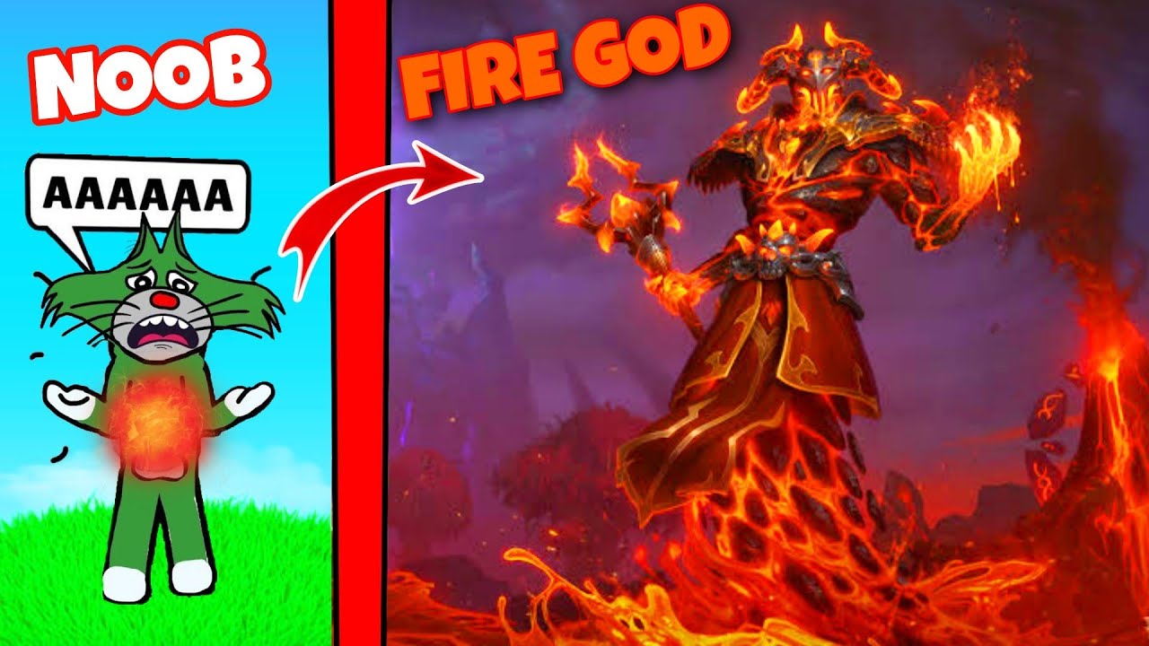OGGY BECAME FIRE GOD IN POWER BATTLE TYCOON (ROBLOX)