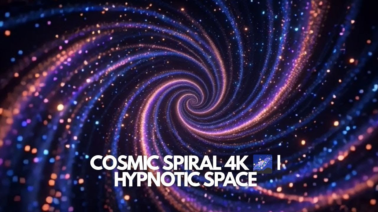 4K Cosmic Spiral Wallpaper🌌 | Hypnotic Space Vortex for Relaxation, Focus, and Meditation