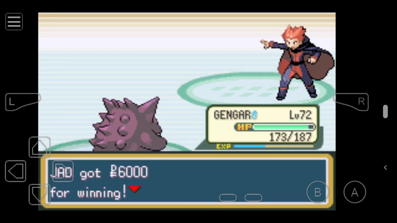 Fire Red - Leaf Green - Beating Elite Four with only Gengar