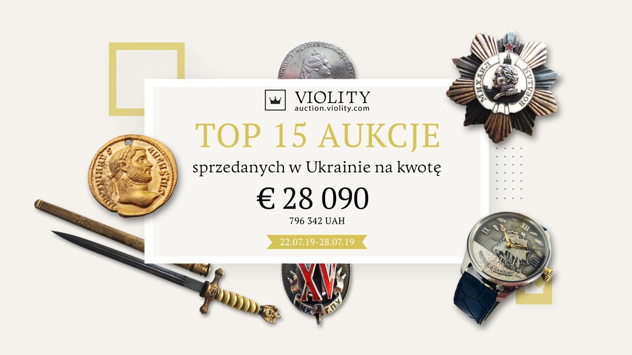 TOP aukcje sprzedanych w okresie 22.07-28.07. Aukcja Violity 0+