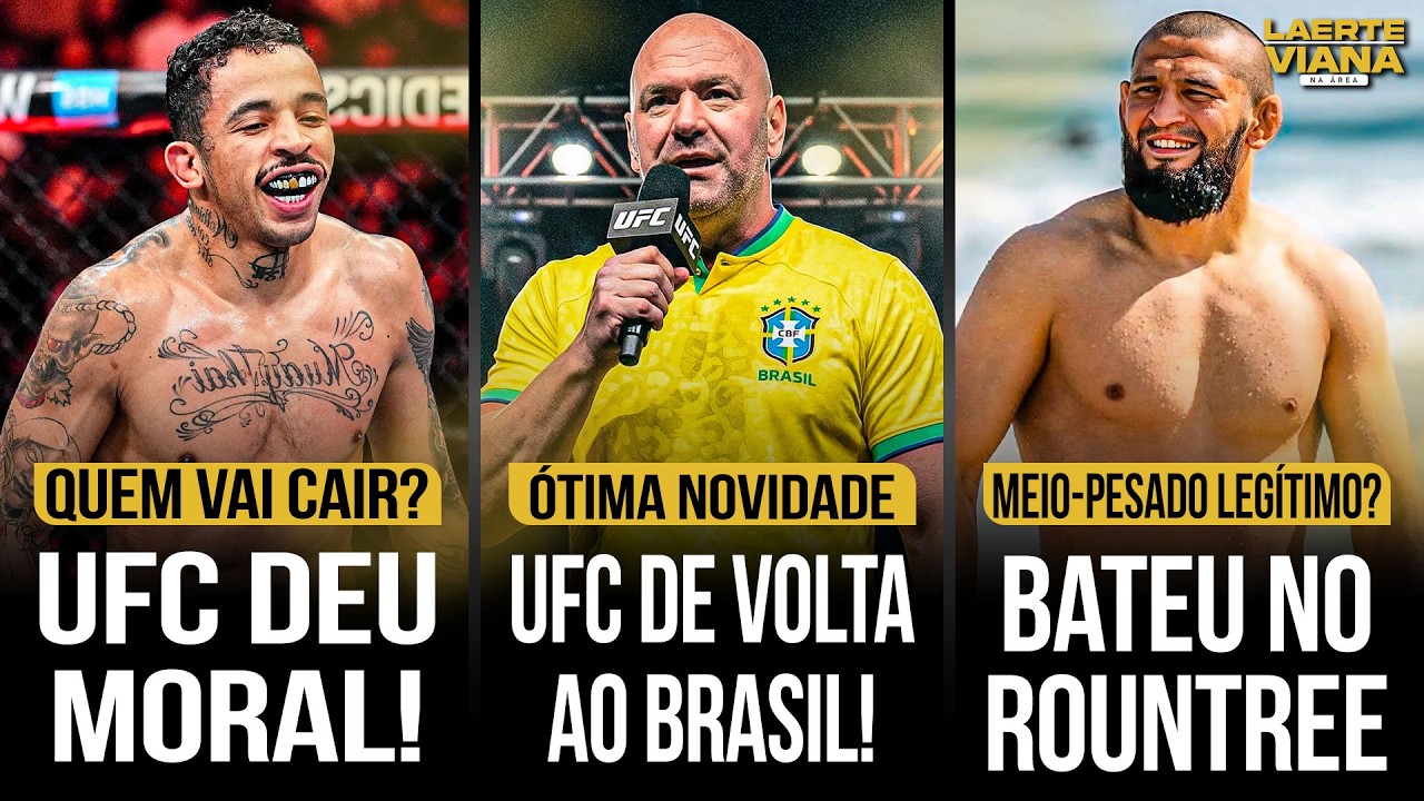 UFC NO BRASIL, LUTA DE PRATES VAZA, CHIMAEV APAVORA ROUNTREE, NOVAS LUTAS IMPORTANTES PARA O 🇧🇷 E +