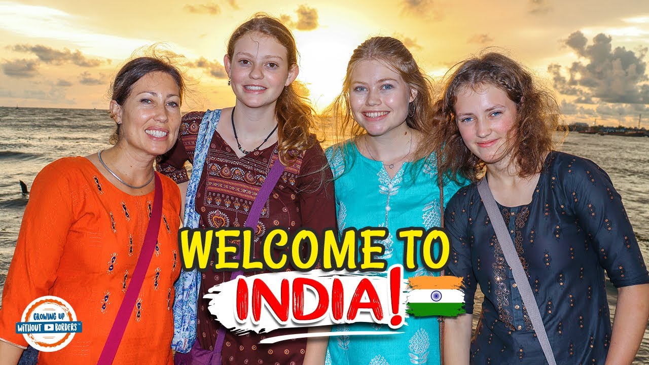 WELCOME TO INDIA! 🇮🇳 First Day in Kochi Kerala Trying Authentic Indian Food | 197 Countries, 3 Kids
