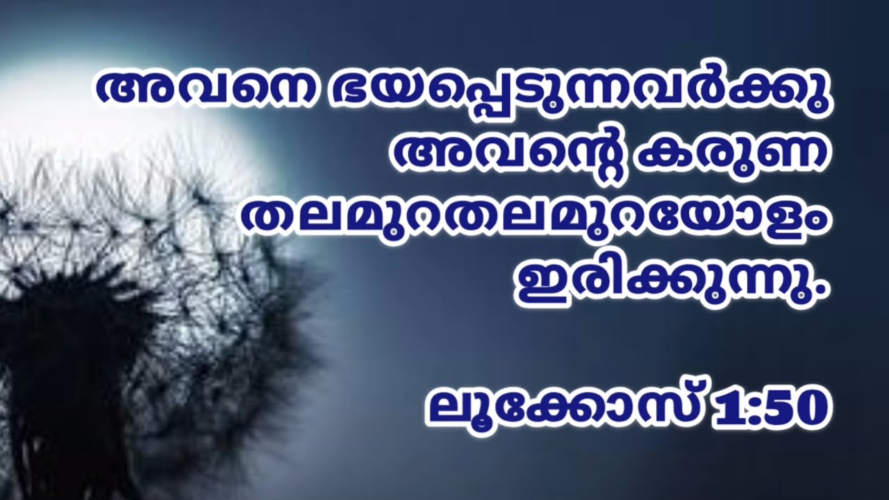 Today's Living Manna Malayalam | ഇന്നത്തെ ജീവ മന്ന | His mercy is on those who fear Him