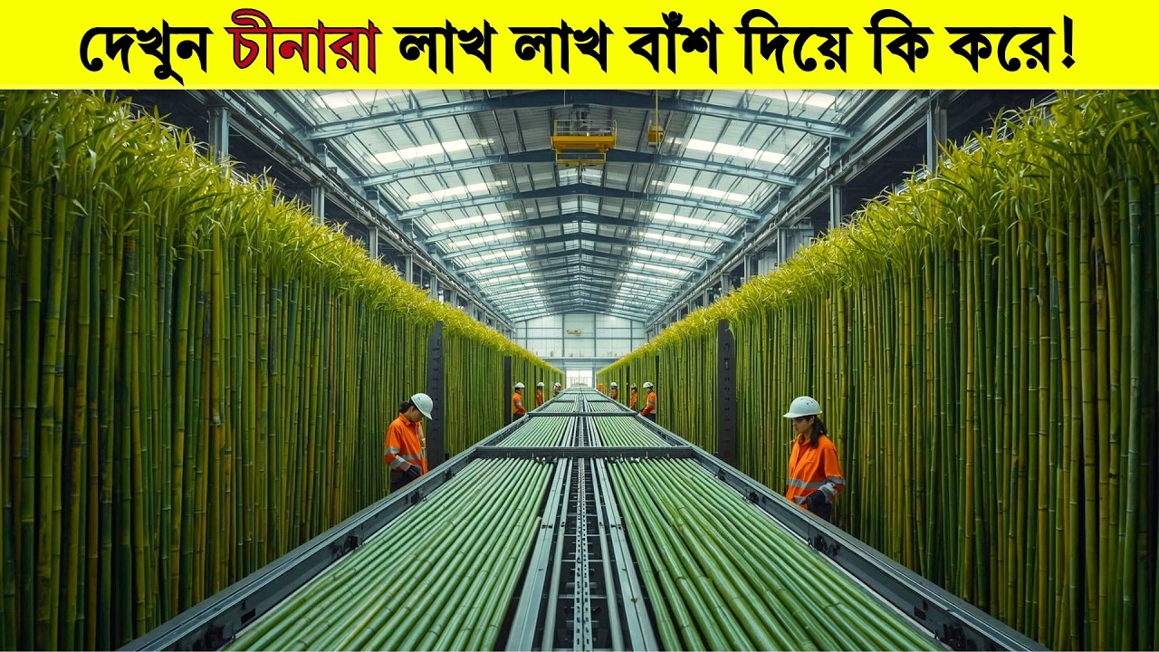দেখুন চীনারা কিভাবে লাখ লাখ বাঁশ দিয়ে কোটি টাকার পন্য তৈরি করে!